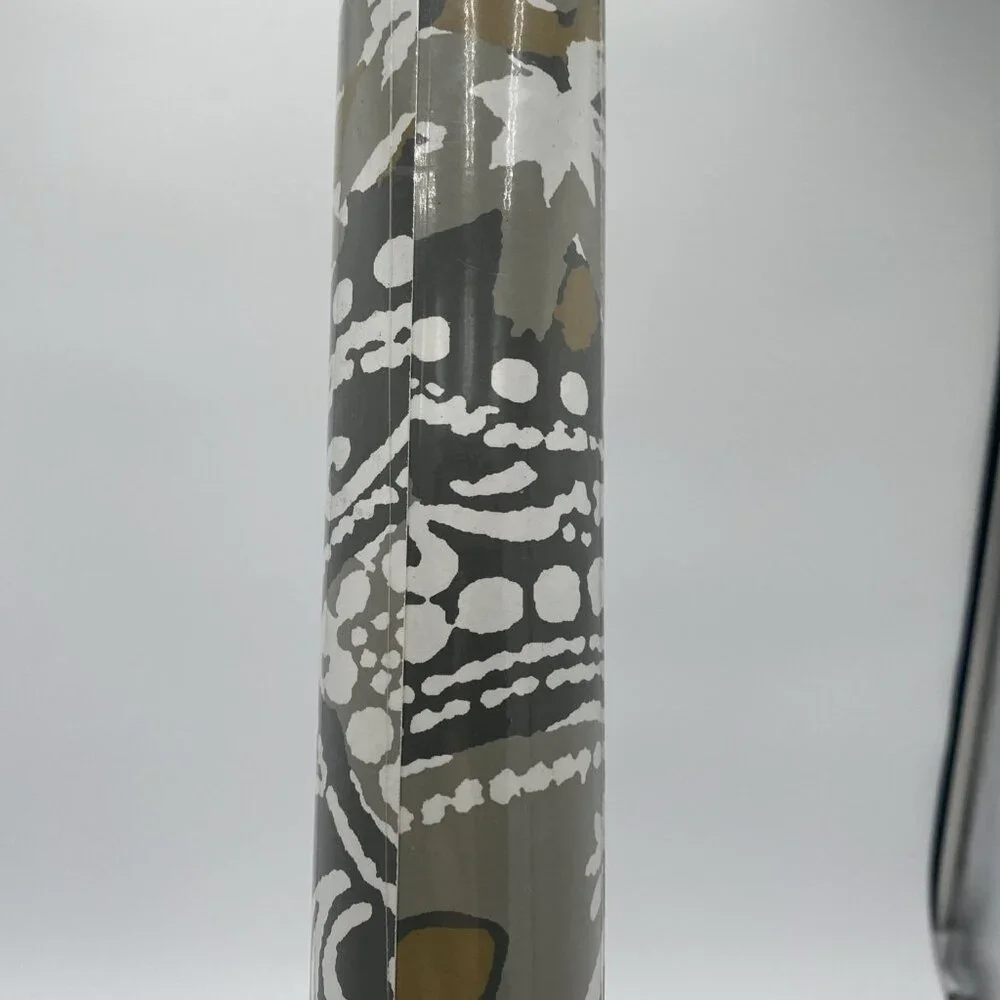 Thibaut Wallpaper 839T88715 1 Double Rolls Grey Tan Paisley Leaf Print 27